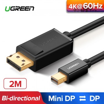 UGREEN 10433 Mini DP to DP cable 2M Black
